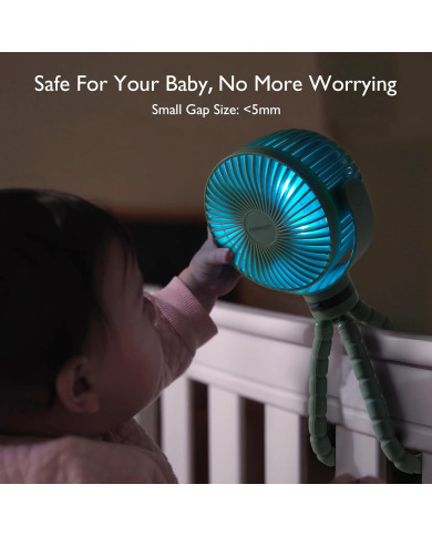 MOMCOZY NEŠIOJAMAS VEŽIMĖLIO VENTILIATORIUS, ŽALIAS