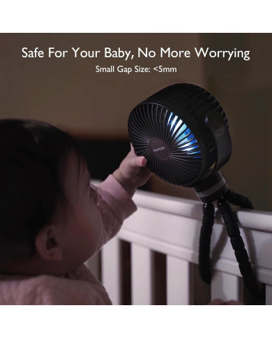 MOMCOZY NEŠIOJAMAS VEŽIMĖLIO VENTILIATORIUS, JUODAS