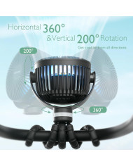 MOMCOZY NEŠIOJAMAS VEŽIMĖLIO VENTILIATORIUS, JUODAS