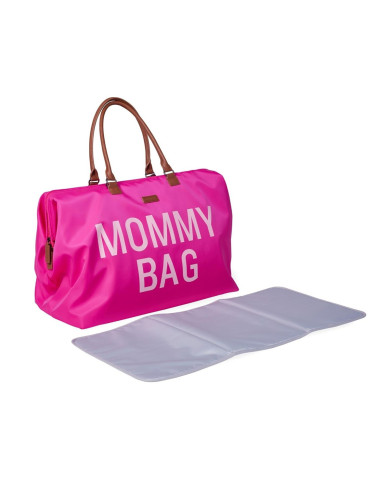 CHILDHOME Mommy Bag - Didelis Mamos Reikmenų Krepšys, Pop Pink