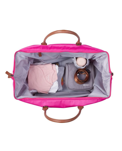 CHILDHOME Mommy Bag - Didelis Mamos Reikmenų Krepšys, Pop Pink