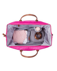 CHILDHOME Mommy Bag - Didelis Mamos Reikmenų Krepšys, Pop Pink