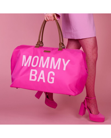 CHILDHOME Mommy Bag - Didelis Mamos Reikmenų Krepšys, Pop Pink