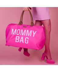 CHILDHOME Mommy Bag - Didelis Mamos Reikmenų Krepšys, Pop Pink