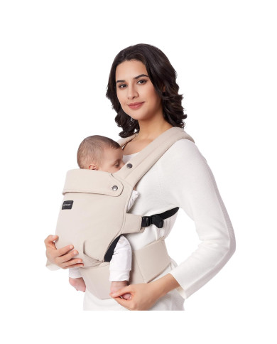 MOMCOZY Ergonominė Kūdikio Nešioklė - Smėlinė