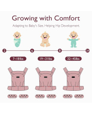 MOMCOZY Ergonominė Kūdikio Nešioklė - Smėlinė