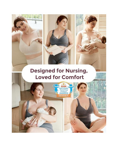 MOMCOZY MEDVILNINĖ MAITINIMO LIEMENĖLĖ DIDESNEI KRŪTINEI BUSTY, PILKA, XL