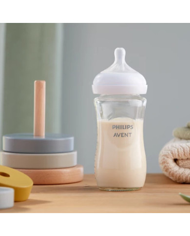 PHILIPS AVENT STIKLINIS 2 VNT.  BUTELIUKŲ RINKINYS NAUJAGIMIUI  NATURAL RESPONSE SCY933