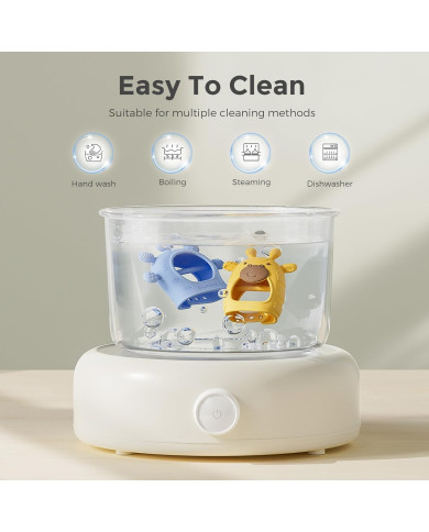 MOMCOZY Silikoninis Kramtukas Kūdikiams, Rožinis