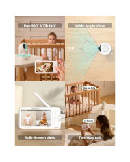 MOMCOZY VIDEO AUKLĖ 5.5 COLIŲ, FULL HD BM03