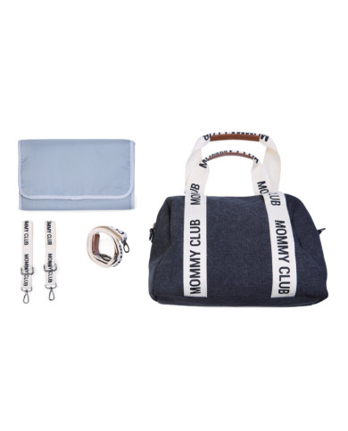 CHILDHOME MOMMY CLUB MAMOS KREPŠYS, SIGNATURE CANVAS BLACK