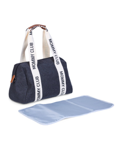 CHILDHOME MOMMY CLUB MAMOS KREPŠYS, SIGNATURE CANVAS BLACK