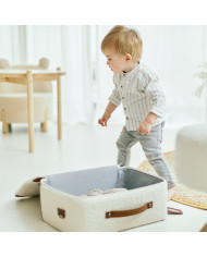 CHILDHOME MINI TRAVELLER VAIKIŠKAS LAGAMINĖLIS, TEDDY OFF WHITE