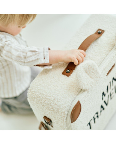 CHILDHOME MINI TRAVELLER VAIKIŠKAS LAGAMINĖLIS, TEDDY OFF WHITE