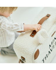 CHILDHOME MINI TRAVELLER VAIKIŠKAS LAGAMINĖLIS, TEDDY OFF WHITE