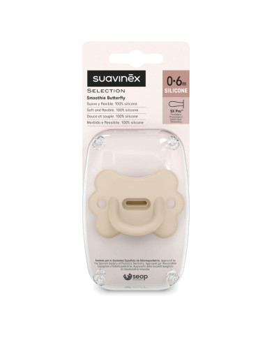 SUAVINEX COLOUR ESSENCE BUTTERFLY FIZIOLOGINIUS ČIULPTULAS SX PRO, 0–6 MĖN., BEIGE