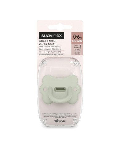 SUAVINEX COLOUR ESSENCE BUTTERFLY FIZIOLOGINIUS ČIULPTULAS SX PRO, 0–6 MĖN., GREEN