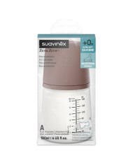 SUAVINEX ZERO ZERO ANTI-COLIC BUTELIUKAS SU REGULIUOJAMOS SROVĖS ŽINDUKU, 180 ML, NUO +0 MĖN., DEEP