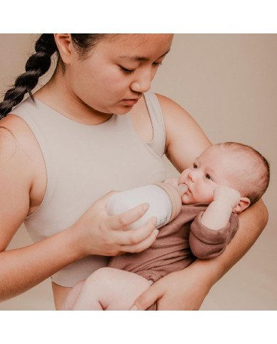 SUAVINEX ZERO ZERO ANTI-COLIC BUTELIUKAS SU LĖTOS SROVĖS ŽINDUKU, 180ML, NUO +0 MĖN., MEDIUM