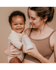 SUAVINEX ZERO ZERO ANTI-COLIC BUTELIUKAS SU VIDUTINĖS SROVĖS ŽINDUKU, 270 ML, NUO +3 MĖN., DEEP