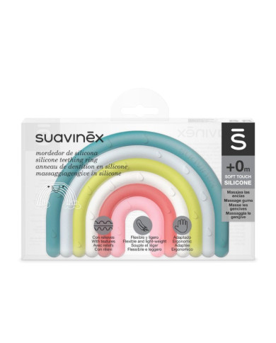 SUAVINEX COLOUR ESSENCE SILIKONINIS KRAMTUKAS MULTI ( +0 MĖN.), 1 VNT.