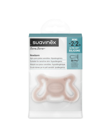 SUAVINEX FIZIOLOGINIS, HIPOALERGINIS ZERO ZERO ČIULPTUKAS SX PRO MINI, -2-2 MĖN., MEDIUM