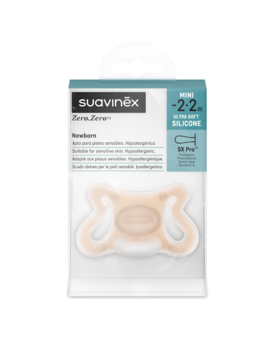 SUAVINEX FIZIOLOGINIS, HIPOALERGINIS ZERO ZERO ČIULPTUKAS SX PRO MINI, -2-2 MĖN., FAIR