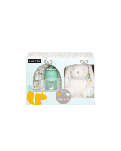 SUAVINEX BABY COLOGNE DOVANŲ RINKINYS MEMORIES: KVAPUSIS VANDUO KŪDIKIAMS 100 ML IR 50 ML, PLIUŠINIS ZUIKUTIS