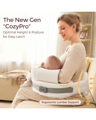MOMCOZY COZYPRO MAITINIMO PAGALVĖ, GREY