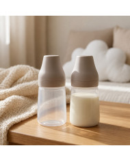 SPECTRA 2 VNT. PP BUTELIUKŲ RINKINYS, 160 ML, SU S DYDŽIO ŽINDUKU, CREAM VANILLA