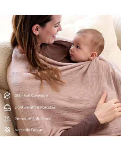 MOMCOZY Žindymo Skraistė Ruda - Stilingas ir Praktiškas Sprendimas