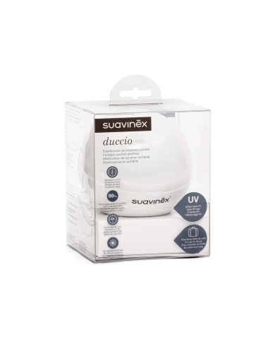 SUAVINEX Nešiojamas UV Čiulptukų Sterilizatorius White