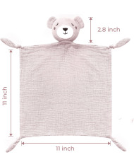 MOMCOZY rožinis medvilninis meškiukas-migdukas kūdikiui