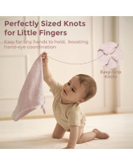 MOMCOZY rožinis medvilninis meškiukas-migdukas kūdikiui