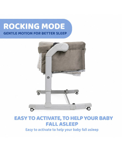 CHICCO NEXT2ME MAGIC EVO Lopšiukas Beige - Komfortas ir Saugumas