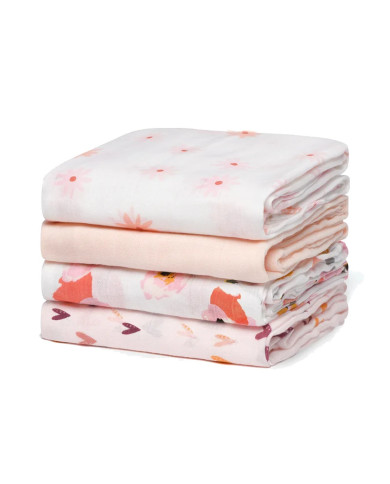 MOMCOZY muslino medvilnės vystyklai kūdikiui