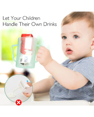 MOMCOZY KŪDIKIŲ MAISTO TYRELĖS PAKUOTĖS LAIKIKLIS, ŽALIAS