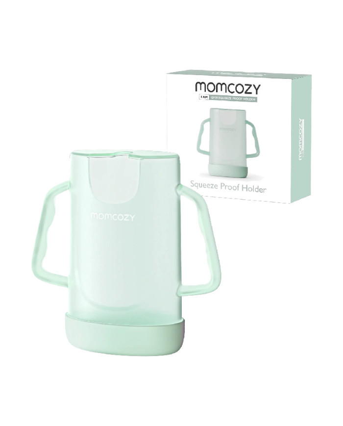 MOMCOZY KŪDIKIŲ MAISTO TYRELĖS PAKUOTĖS LAIKIKLIS, ŽALIAS
