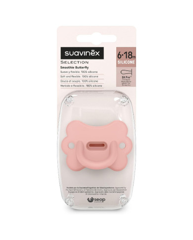 SUAVINEX COLOUR ESSENCE BUTTERFLY FIZIOLOGINIS ČIULPTUKAS SX PRO, 6-18 MĖN., PINK
