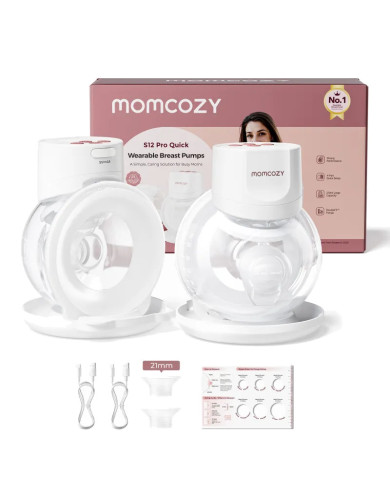 MOMCOZY nešiojamas belaidis dvigubas pientraukis S12 PRO+
