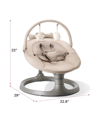 MOMCOZY 2-IN-1 ELEKTRINĖ SŪPYNĖ-KĖDUTĖ NUO GIMIMO IKI 30 KG