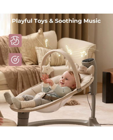 MOMCOZY 2-IN-1 ELEKTRINĖ SŪPYNĖ-KĖDUTĖ NUO GIMIMO IKI 30 KG