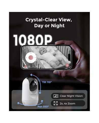 MOMCOZY PAPILDOMA KAMERA SMART 5.0 COLIŲ VIDEO AUKLEI BM04
