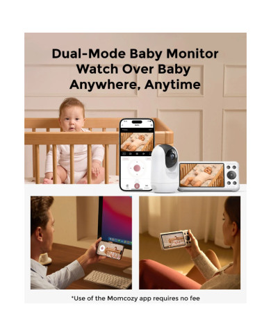 MOMCOZY PAPILDOMA KAMERA SMART 5.0 COLIŲ VIDEO AUKLEI BM04