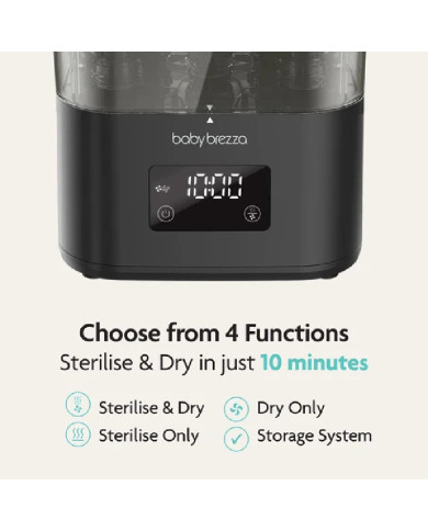 BABY BREZZA ITIN GREITAS 10 MIN. STERILIZATORIUS-DŽIOVINTUVAS SUPERQUICK, JUODAS