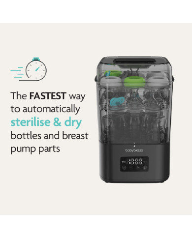 BABY BREZZA ITIN GREITAS 10 MIN. STERILIZATORIUS-DŽIOVINTUVAS SUPERQUICK, JUODAS