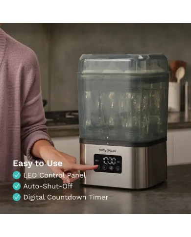 BABY BREZZA ITIN GREITAS 10 MIN. STERILIZATORIUS-DŽIOVINTUVAS SUPERQUICK, NERŪDYJANČIO PLIENO