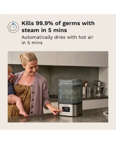 BABY BREZZA ITIN GREITAS 10 MIN. STERILIZATORIUS-DŽIOVINTUVAS SUPERQUICK, NERŪDYJANČIO PLIENO