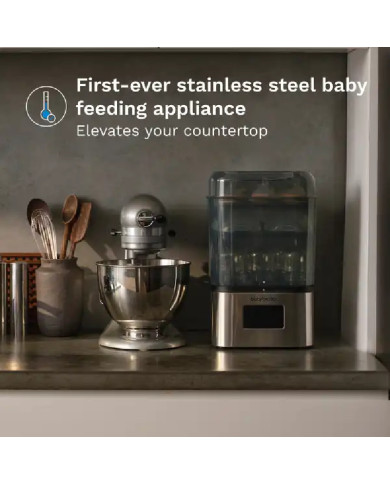 BABY BREZZA ITIN GREITAS 10 MIN. STERILIZATORIUS-DŽIOVINTUVAS SUPERQUICK, NERŪDYJANČIO PLIENO