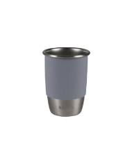 BEABA NERŪDIJANČIO PLIENO MOKOMASIS PUODELIS CLICK AND DRINK 240 ML PEBBLE